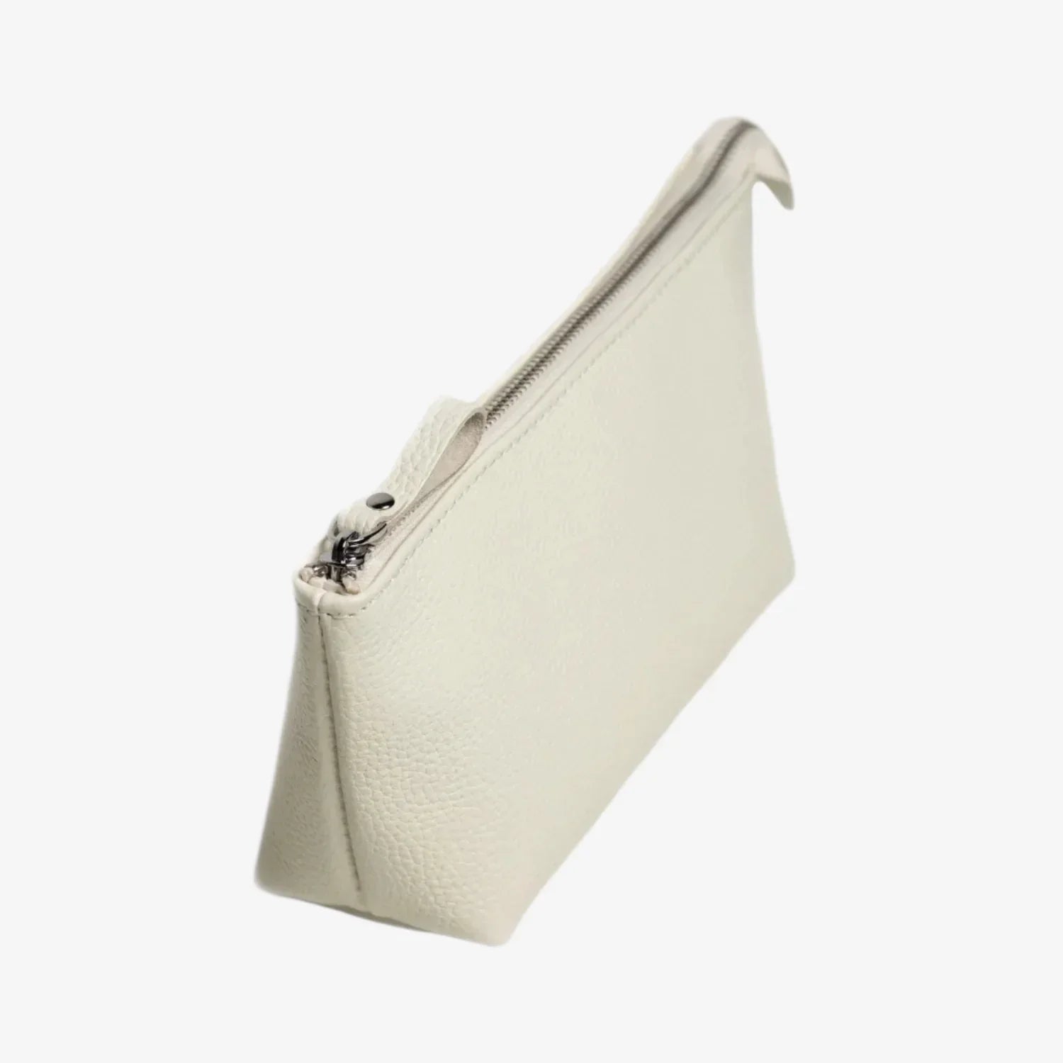 Grainy Leather Cosmetic Bag – Zippered Travel Pouch for Women | Allure