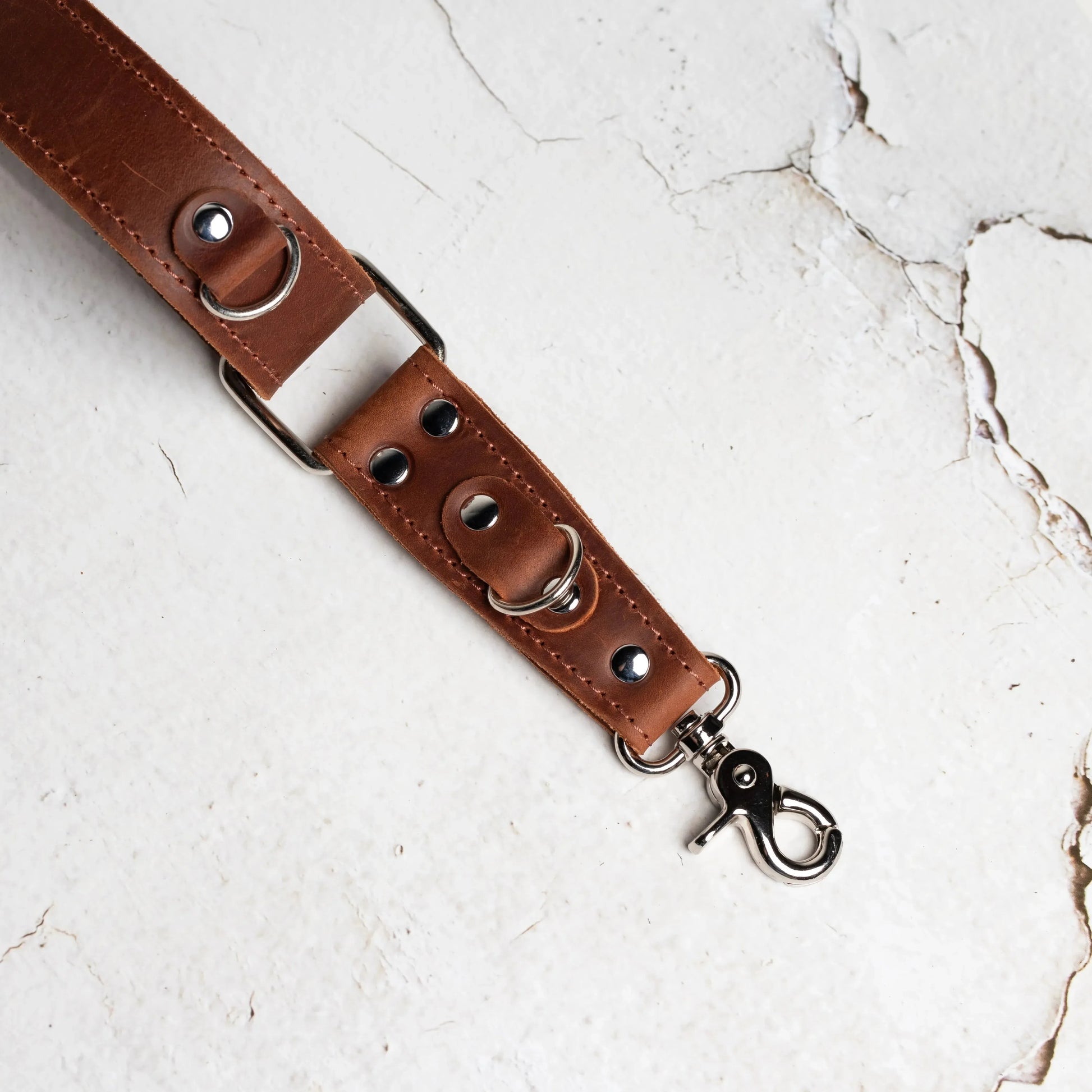 Dual Camera Harness – Matte Leather with Custom Logo Option
