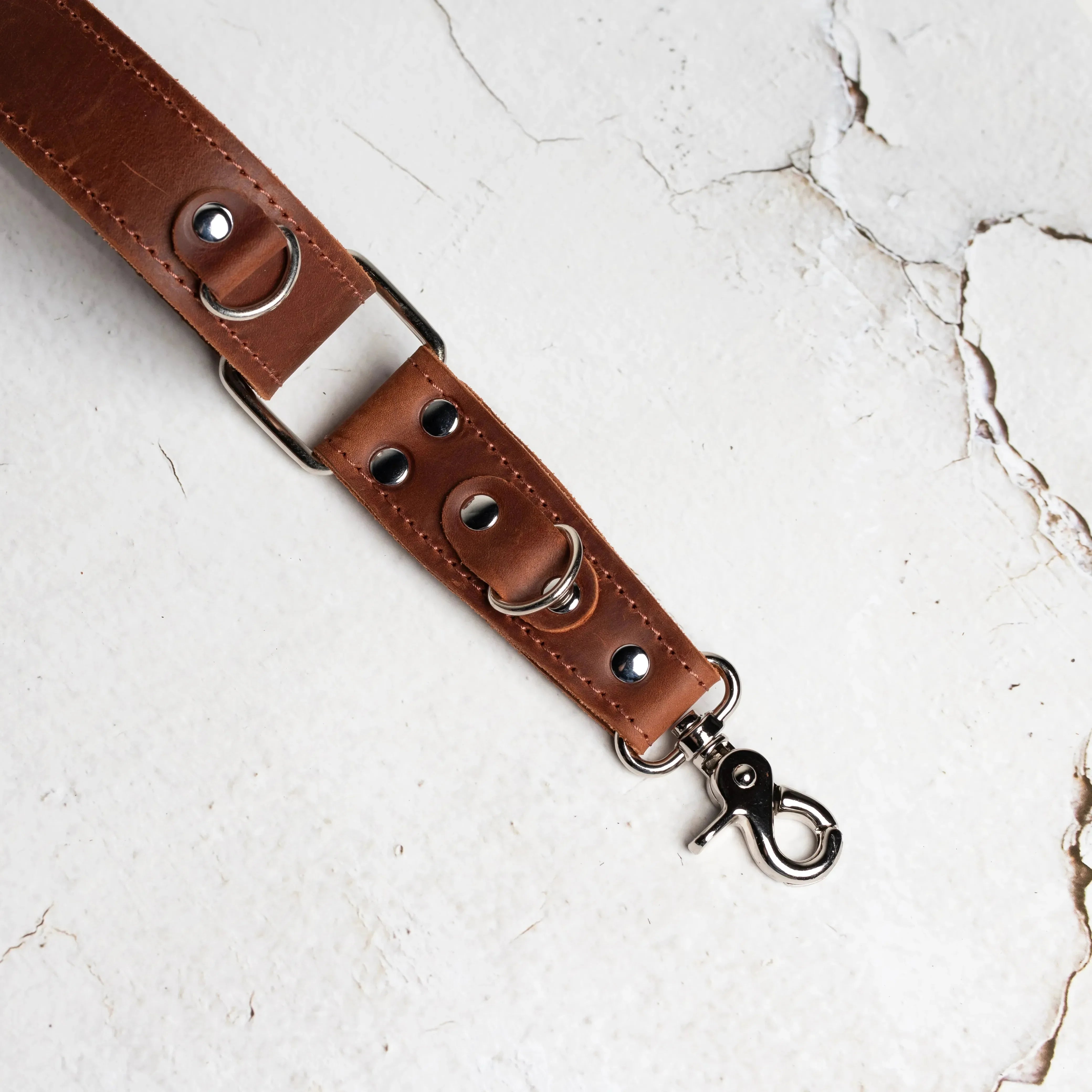 Dual Camera Harness – Matte Leather with Custom Logo Option
