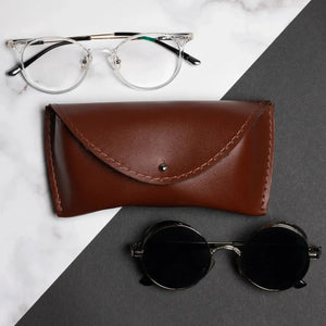 Smooth Leather Case for Sunglasses & Glasses – Handmade