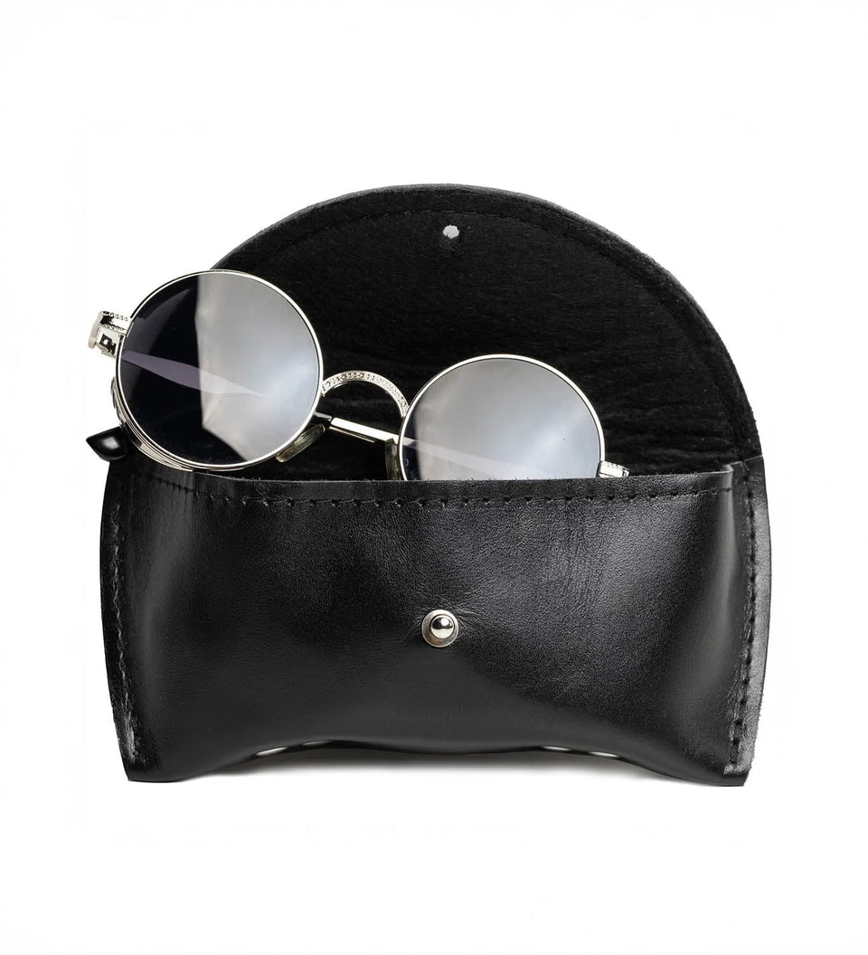 Smooth Leather Case for Sunglasses & Glasses – Handmade