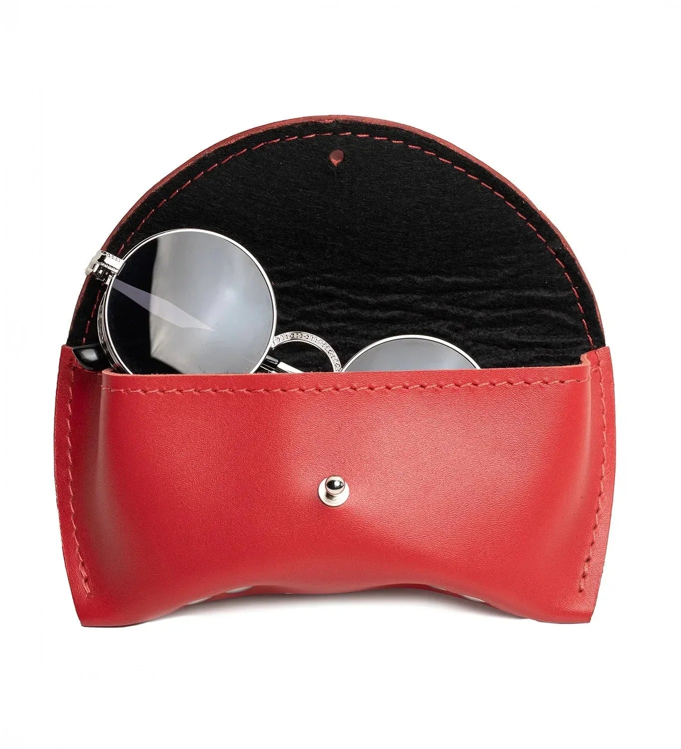 Smooth Leather Case for Sunglasses & Glasses – Handmade