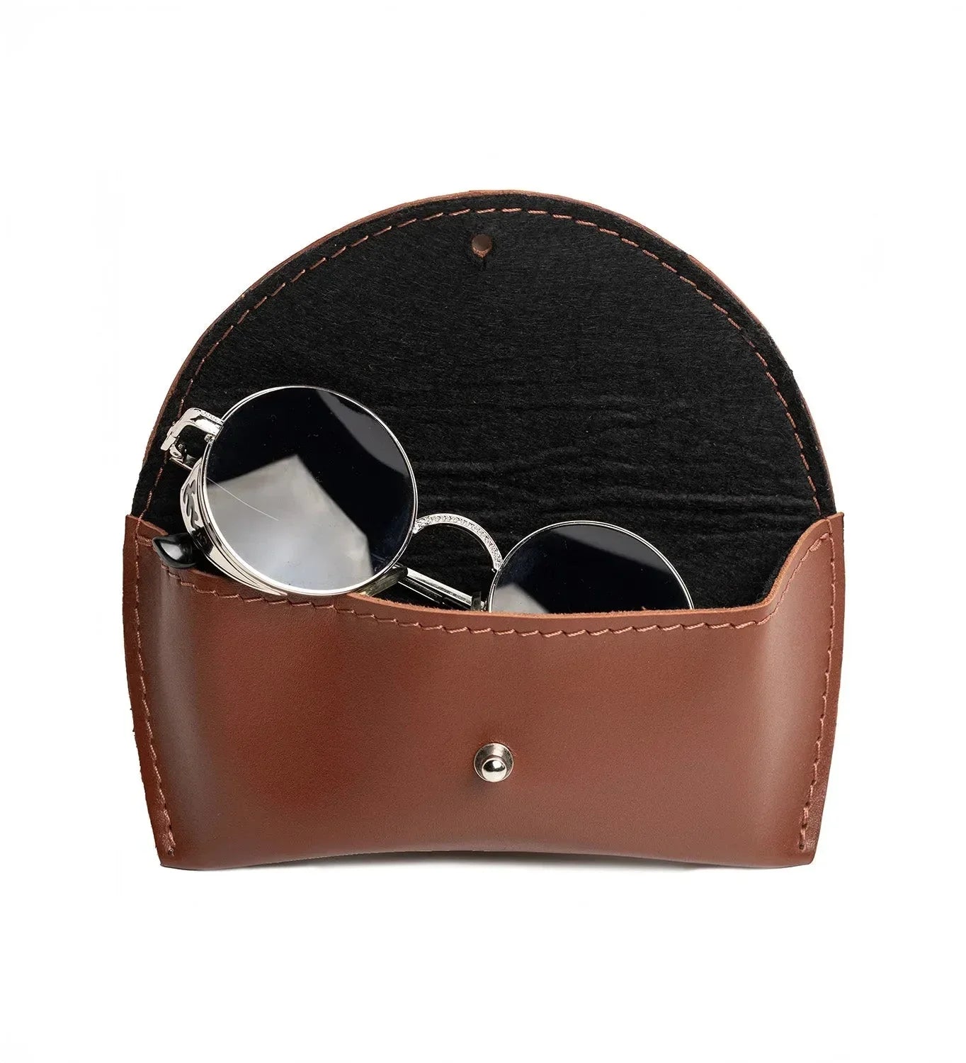 Smooth Leather Case for Sunglasses & Glasses – Handmade