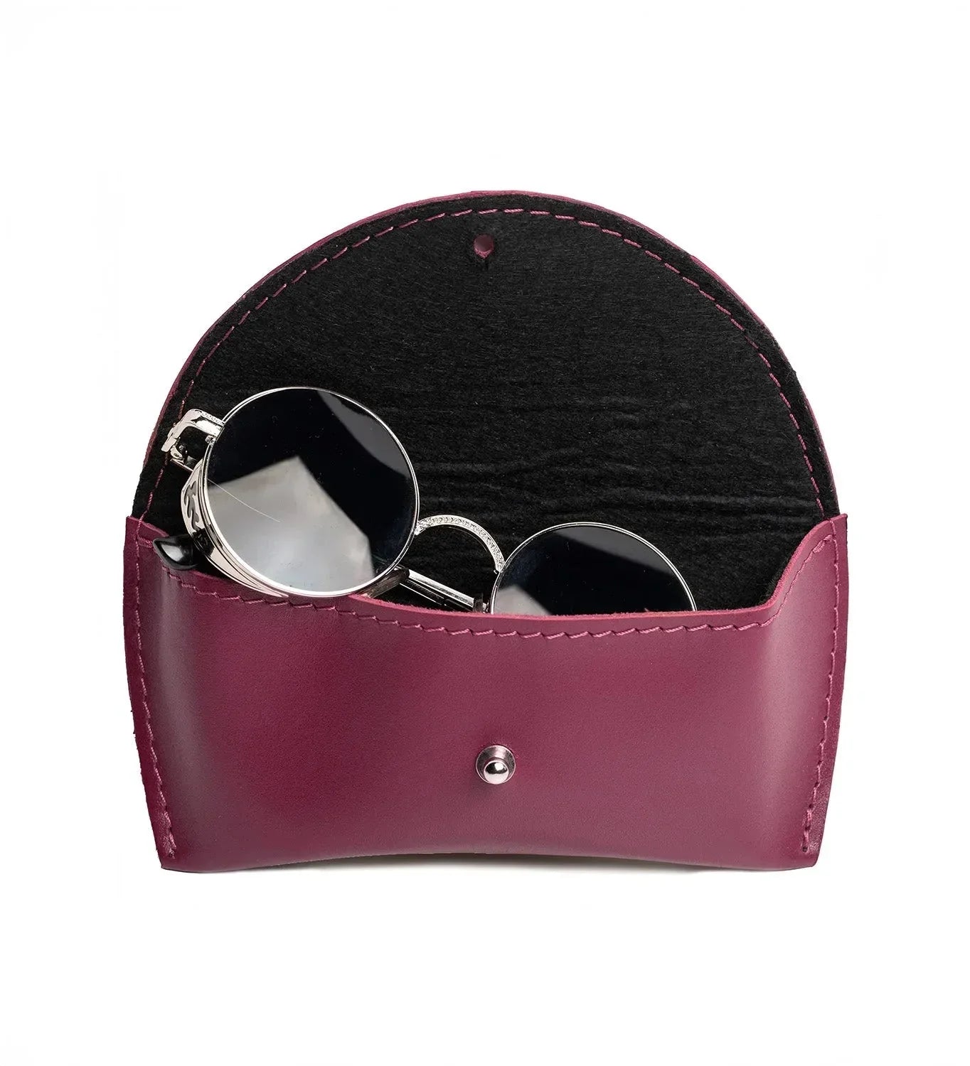 Smooth Leather Case for Sunglasses & Glasses – Handmade