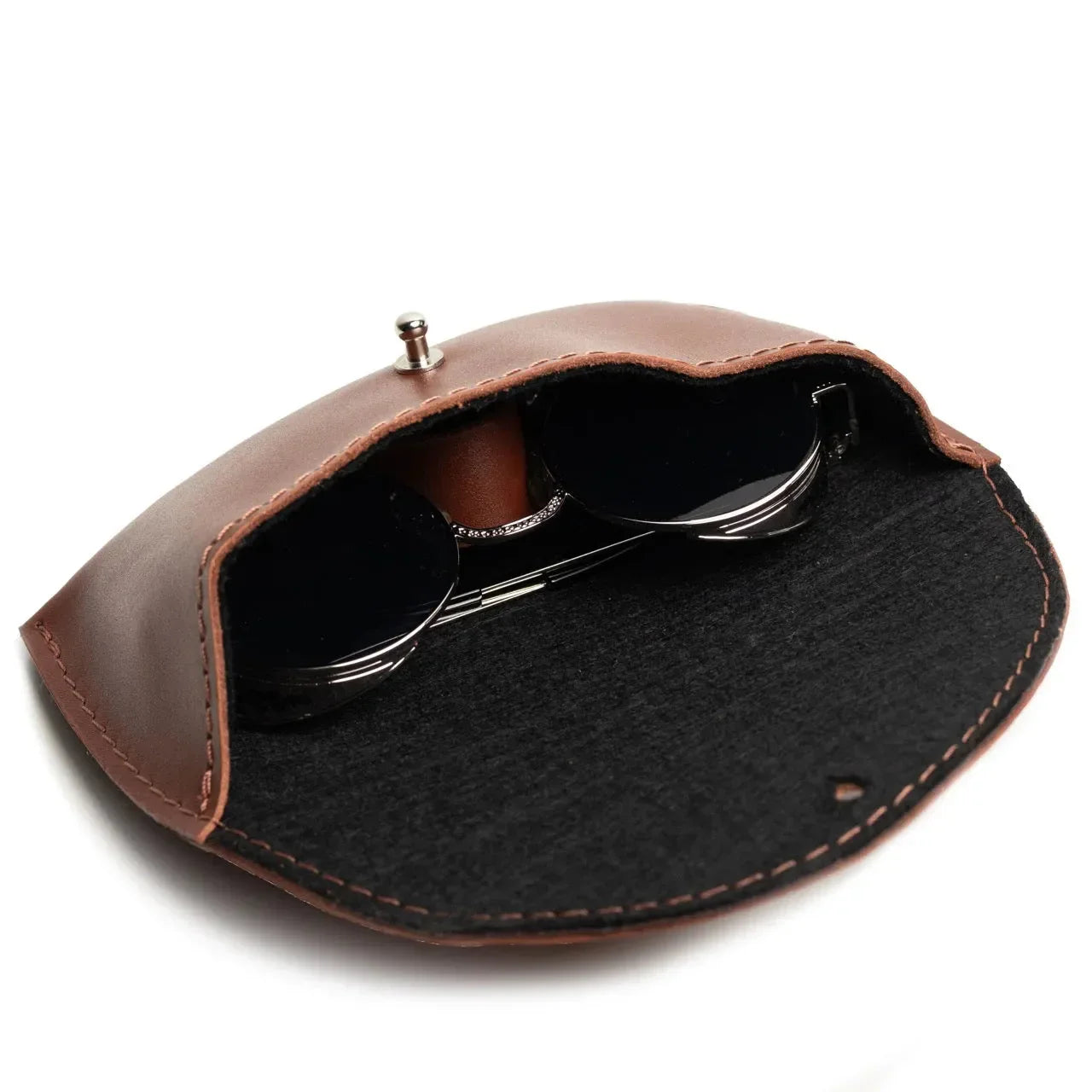Smooth Leather Case for Sunglasses & Glasses – Handmade