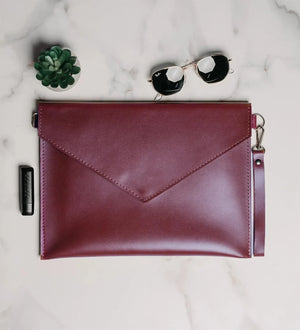 Leather Envelope Clutch – A4 Document Holder