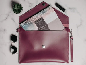Leather Envelope Clutch – A4 Document Holder