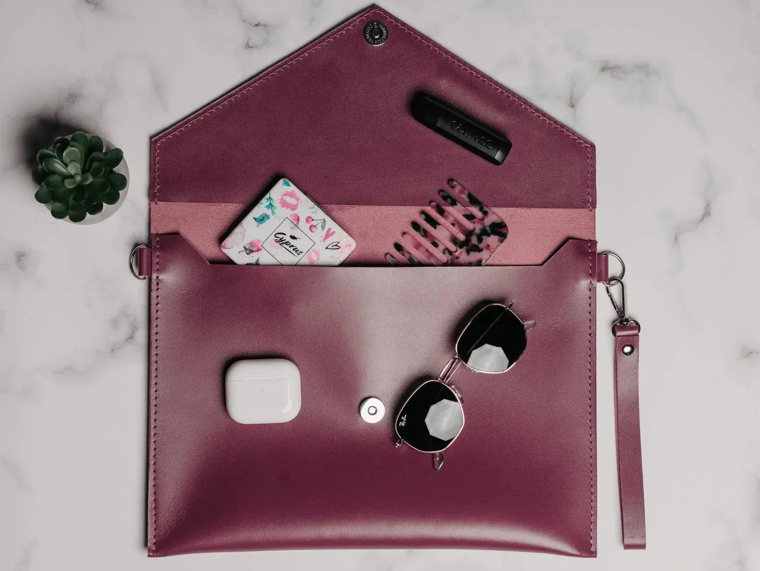 Leather Envelope Clutch – A4 Document Holder