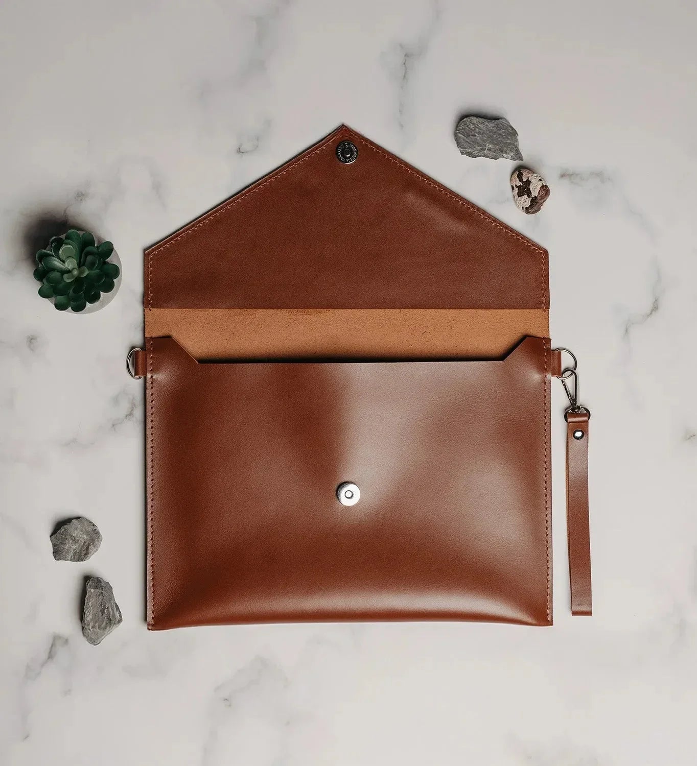Leather Envelope Clutch – A4 Document Holder