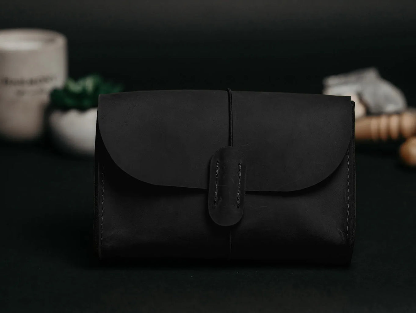 Distressed Leather Pouch for Cables & Tech | Saver