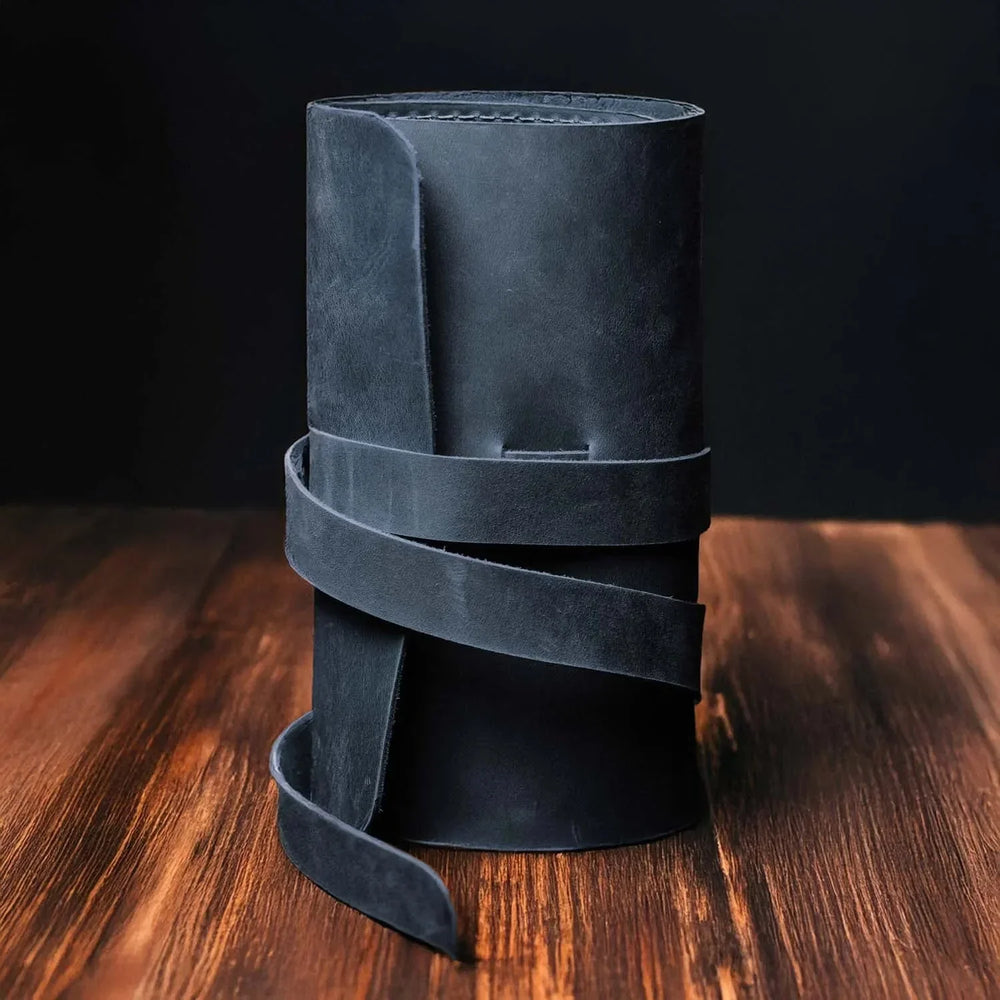 Waxed Leather Roll-Up Organizer – Cables & Tools Wrap
