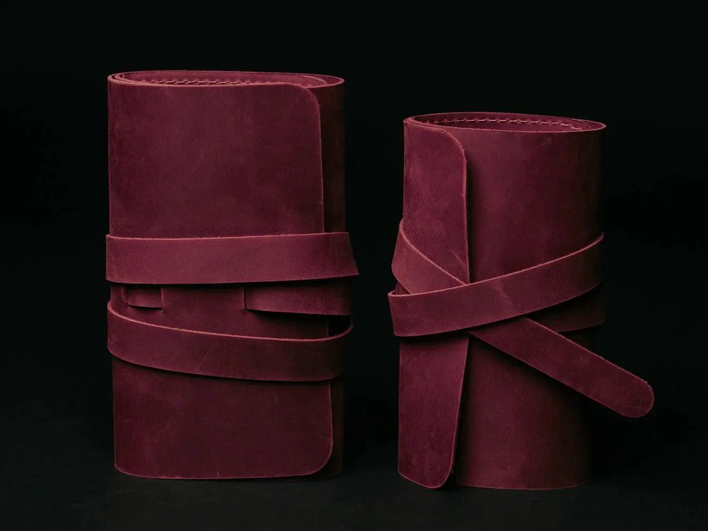 Waxed Leather Roll-Up Organizer – Cables & Tools Wrap