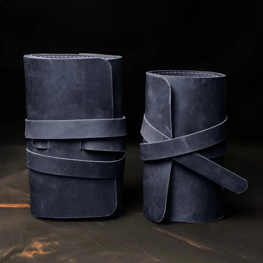 Waxed Leather Roll-Up Organizer – Cables & Tools Wrap