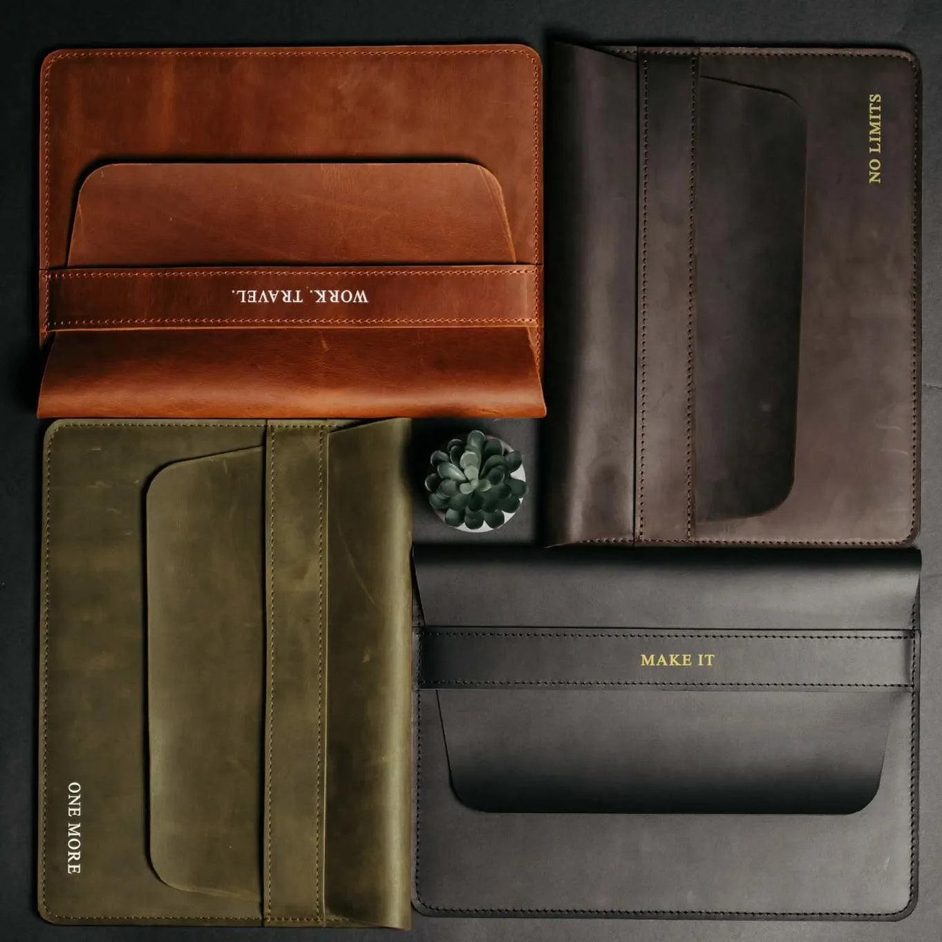 Distressed Leather Laptop Sleeve for MacBook – Aesthetic & All Sizes