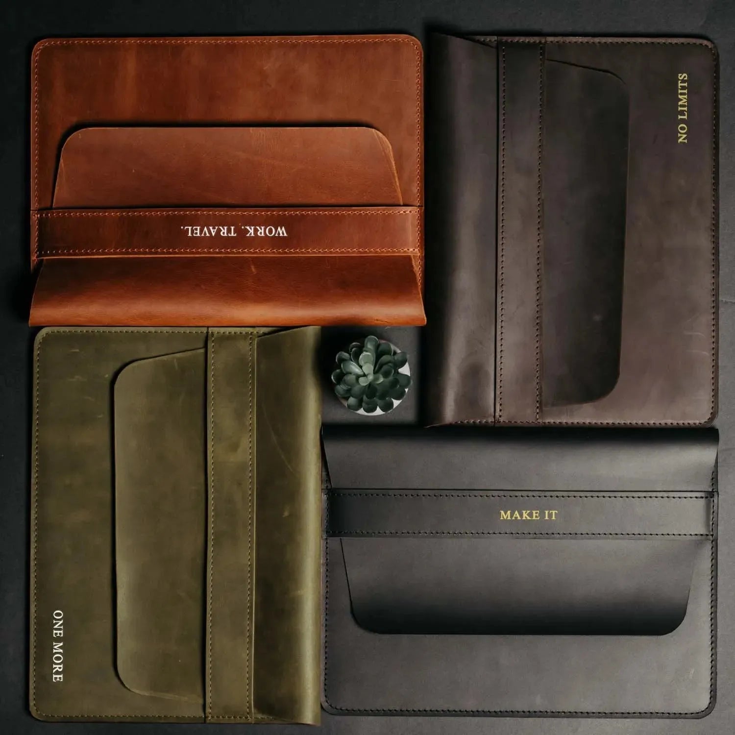 Distressed Leather Laptop Sleeve for MacBook – Aesthetic & All Sizes