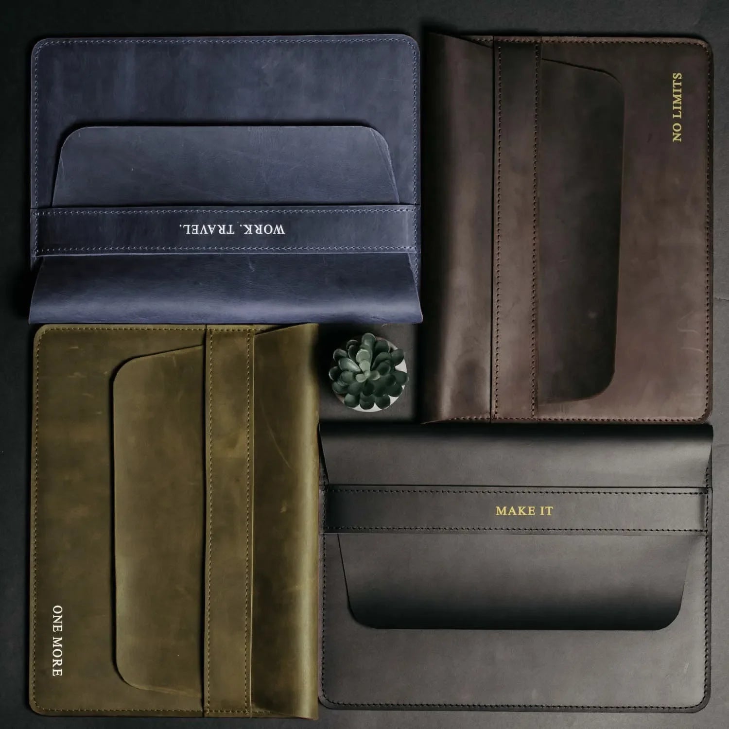 Distressed Leather Laptop Sleeve for MacBook – Aesthetic & All Sizes