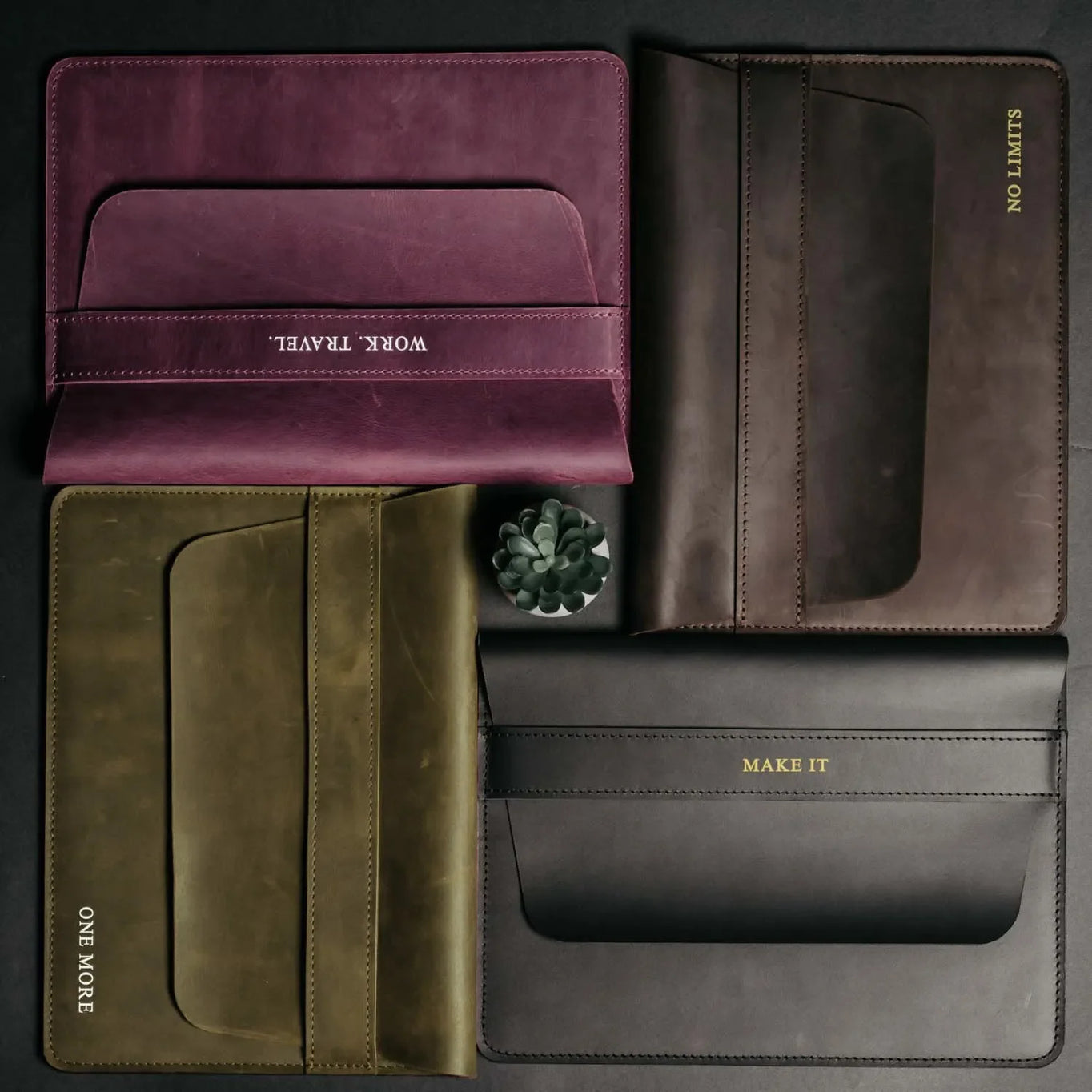 Distressed Leather Laptop Sleeve for MacBook – Aesthetic & All Sizes