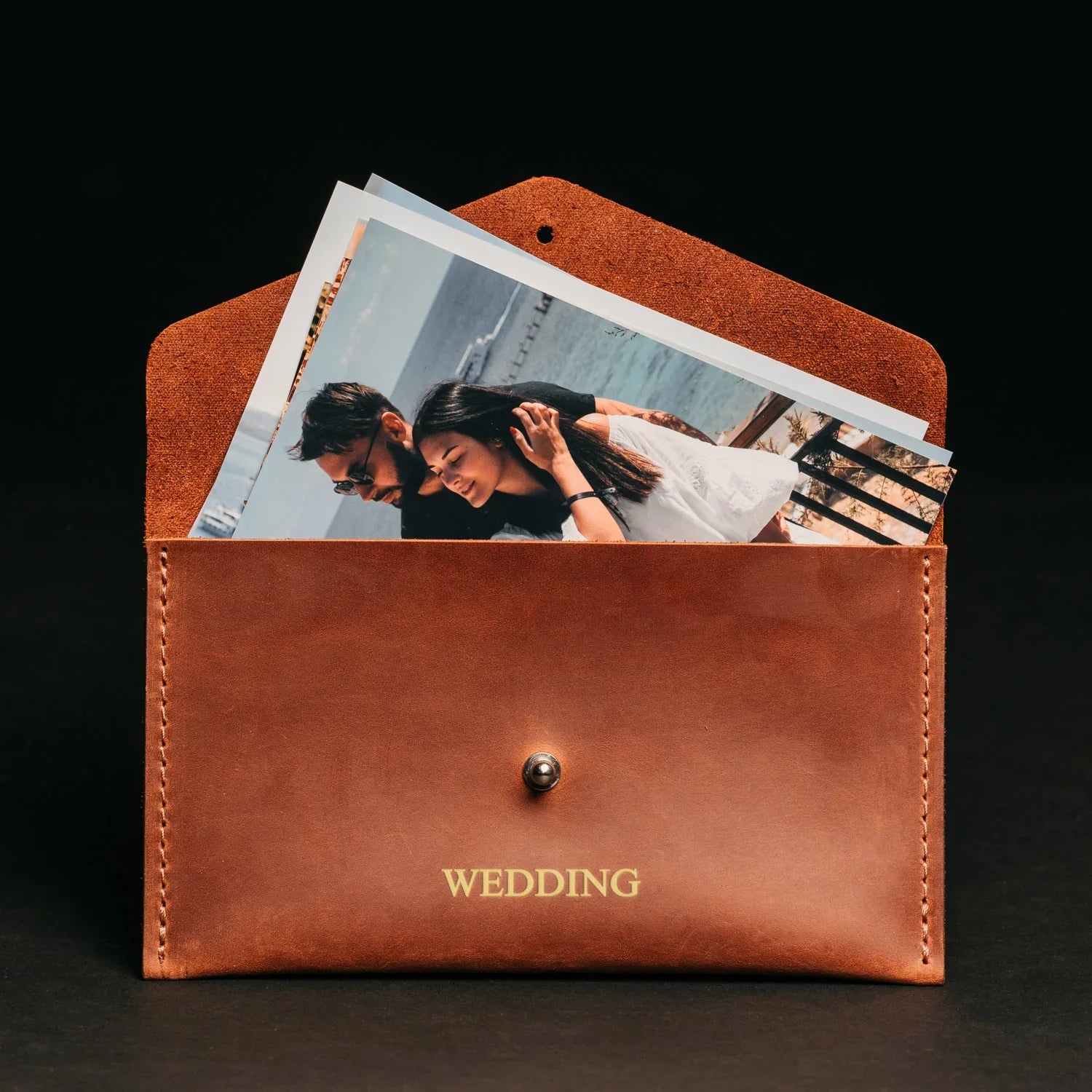 Leather Envelope Folder A6 for  Wedding & Family Photos