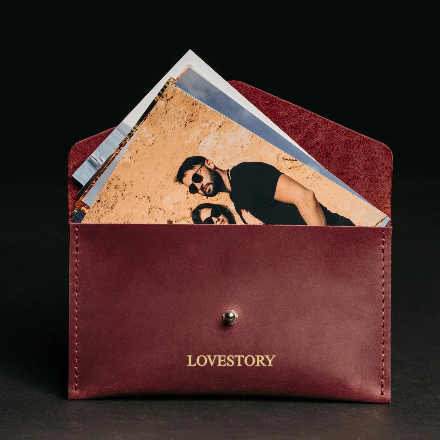 Leather Envelope Folder A6 for  Wedding & Family Photos
