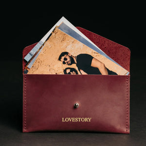Leather Envelope Folder A6 for  Wedding & Family Photos