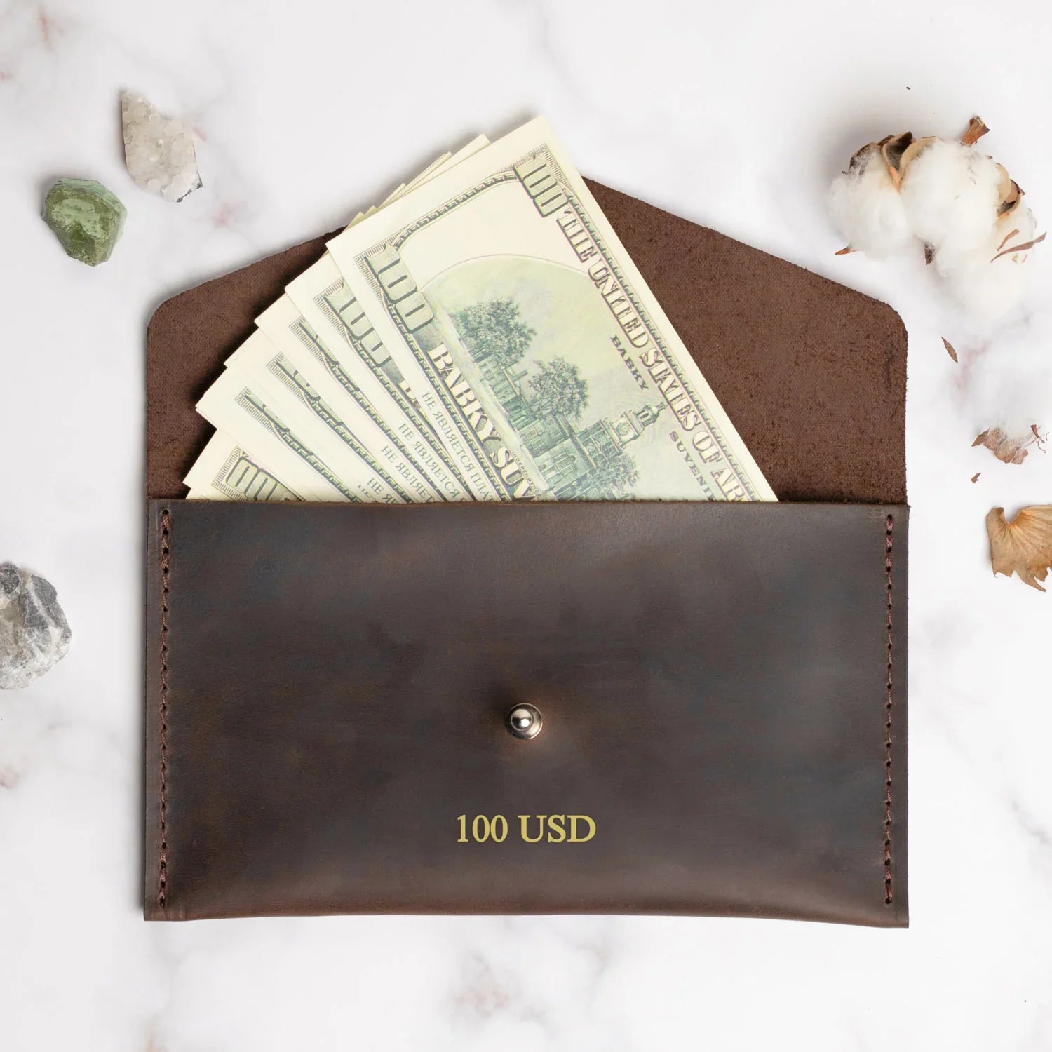 Leather Envelope Folder A6 for  Wedding & Family Photos