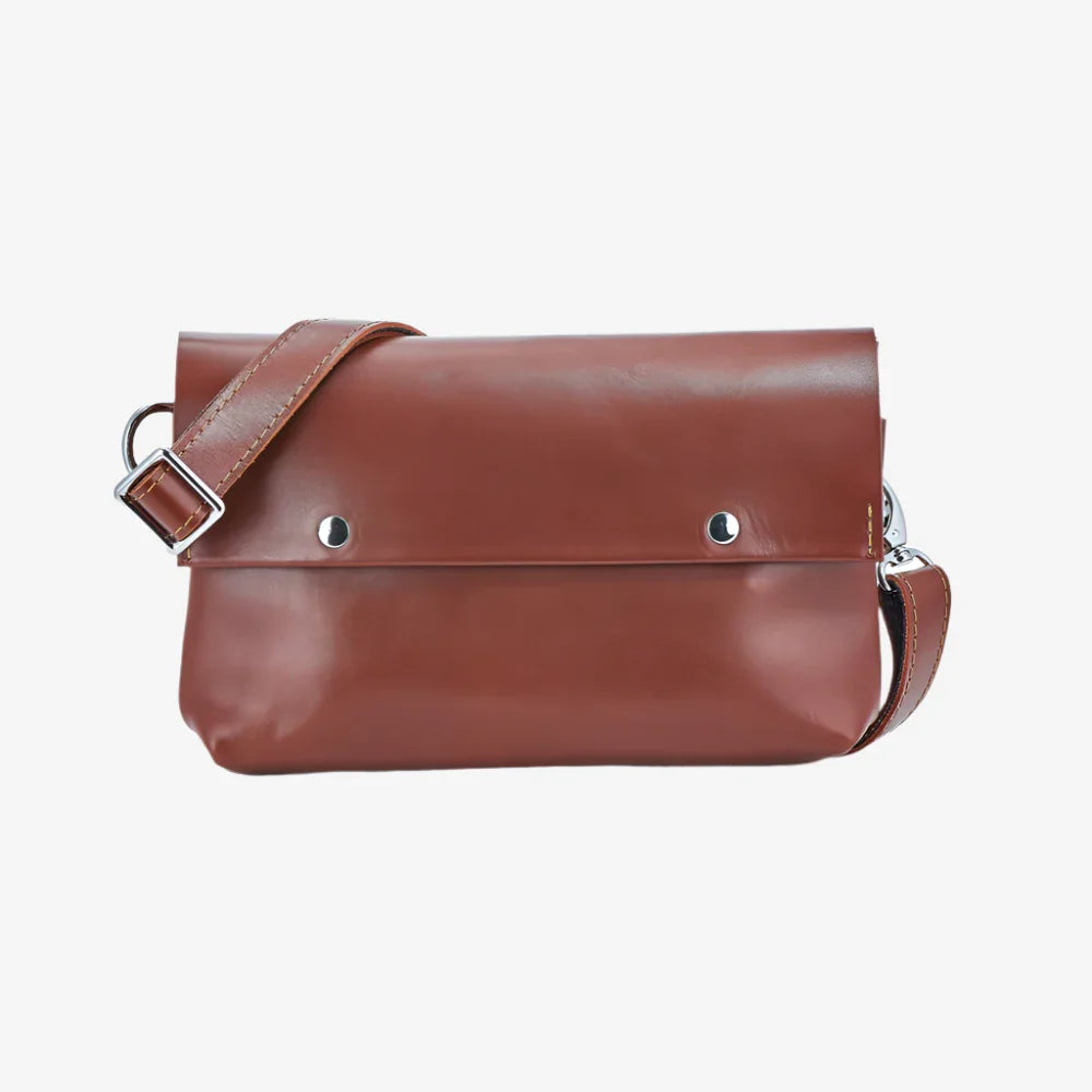 3-in-1 Convertible Leather Bag for Men – Crossbody, Waist Bag & Clutch