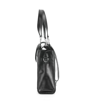 Smooth Leather Tote Bag with Handle | Confident