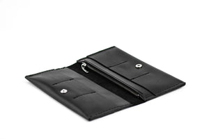 Long Smooth Leather Wallet with Handle