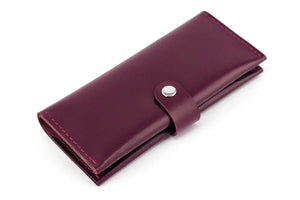 Classic Long Wallet – Smooth Leather & Snap Button