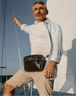 Zippered Leather Crossbody & Waist Bag | Orson