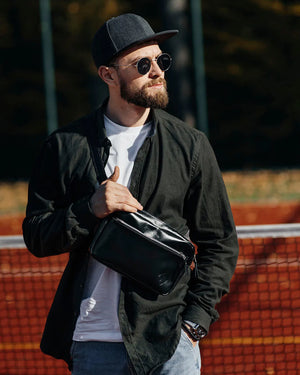 Zippered Leather Crossbody & Waist Bag | Orson