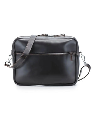 Everyday Leather Messenger with Zip | Squad