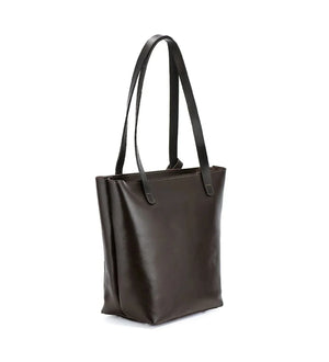 Everyday Smooth Leather Tote Bag with Pouch Inside