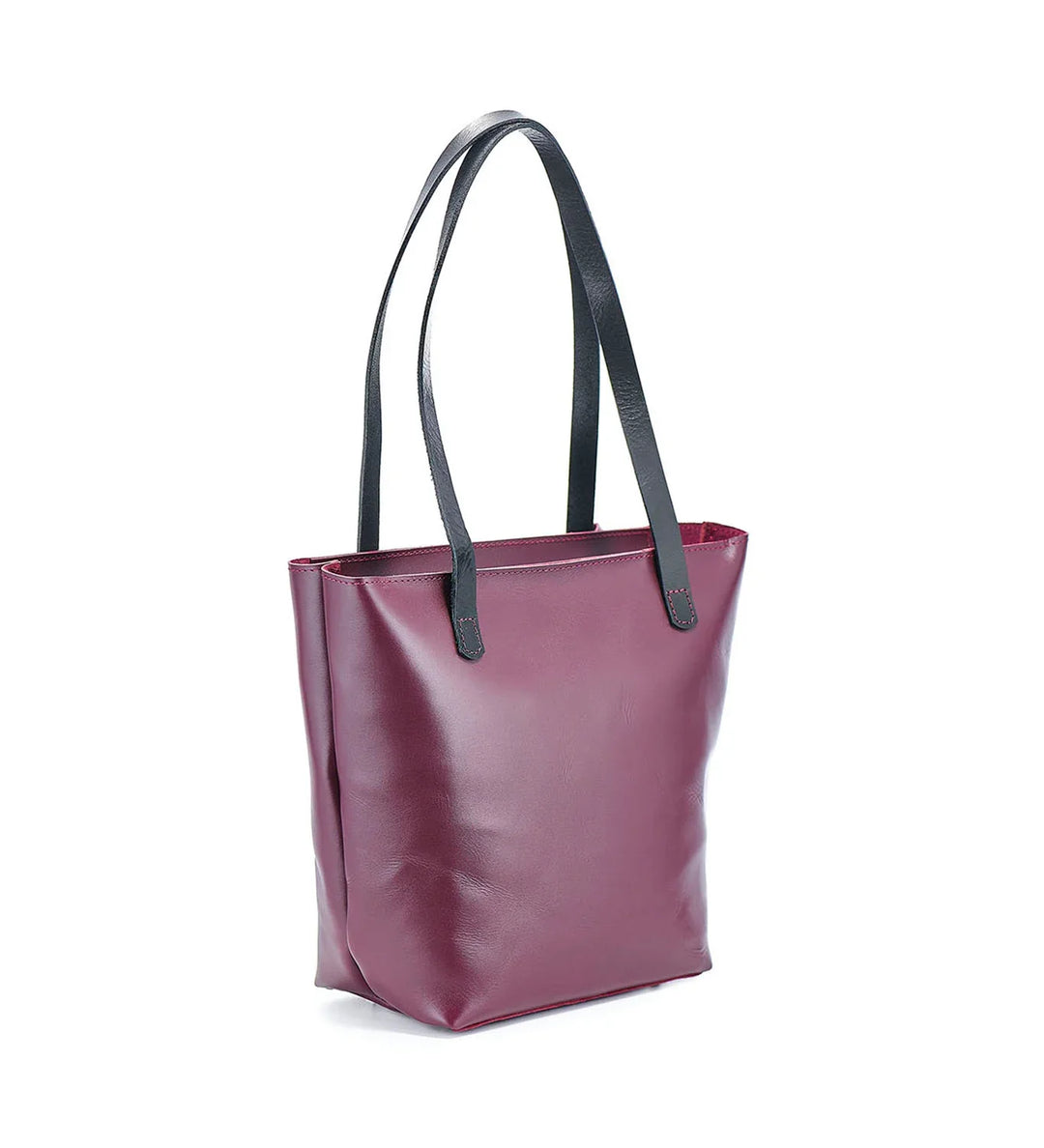 Everyday Smooth Leather Tote Bag with Pouch Inside