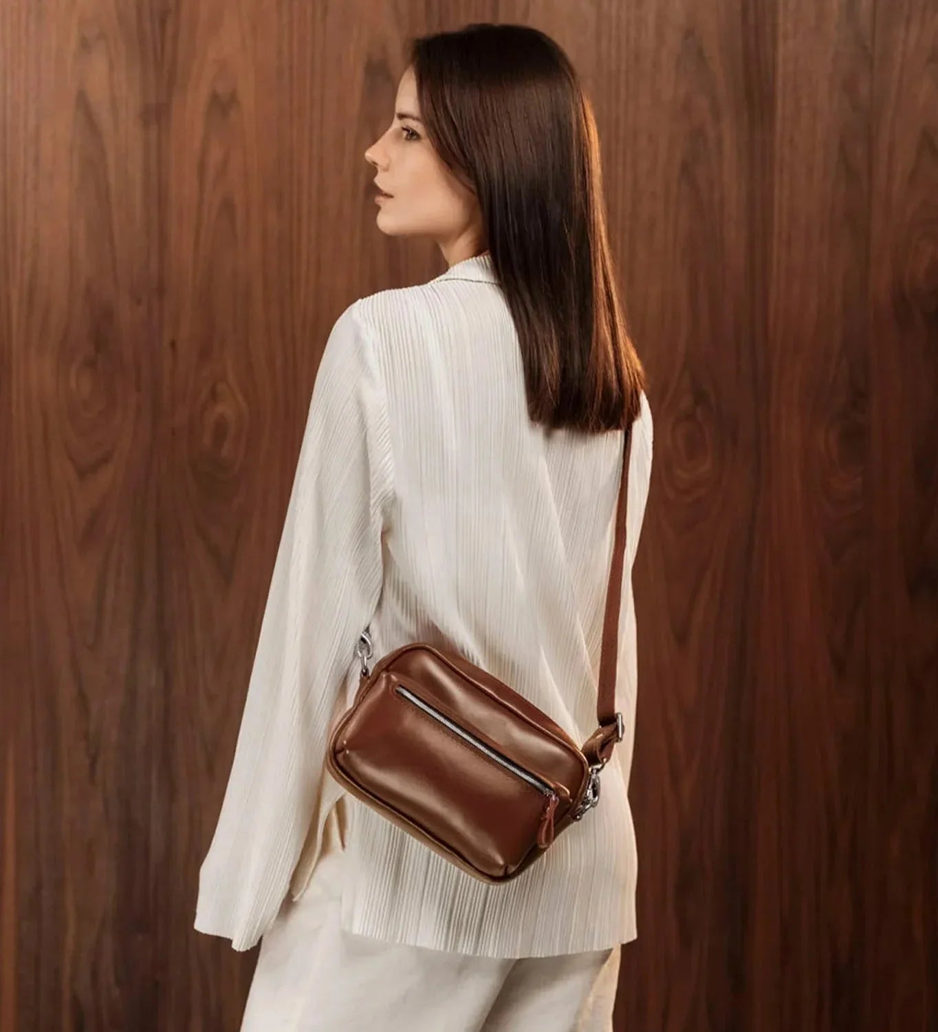 Leather Crossbody Bag for Everyday | WalkBag
